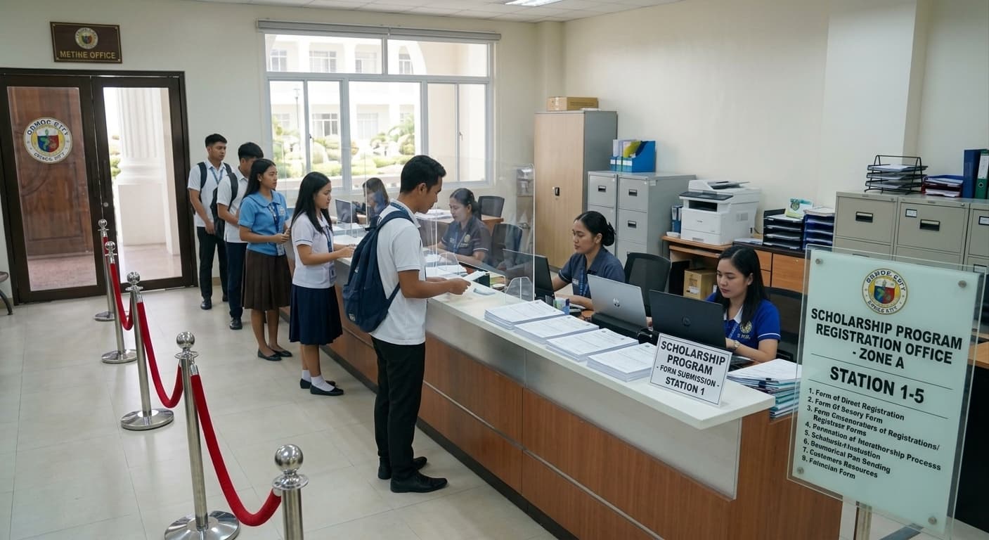 Documents being checked at the LGU office